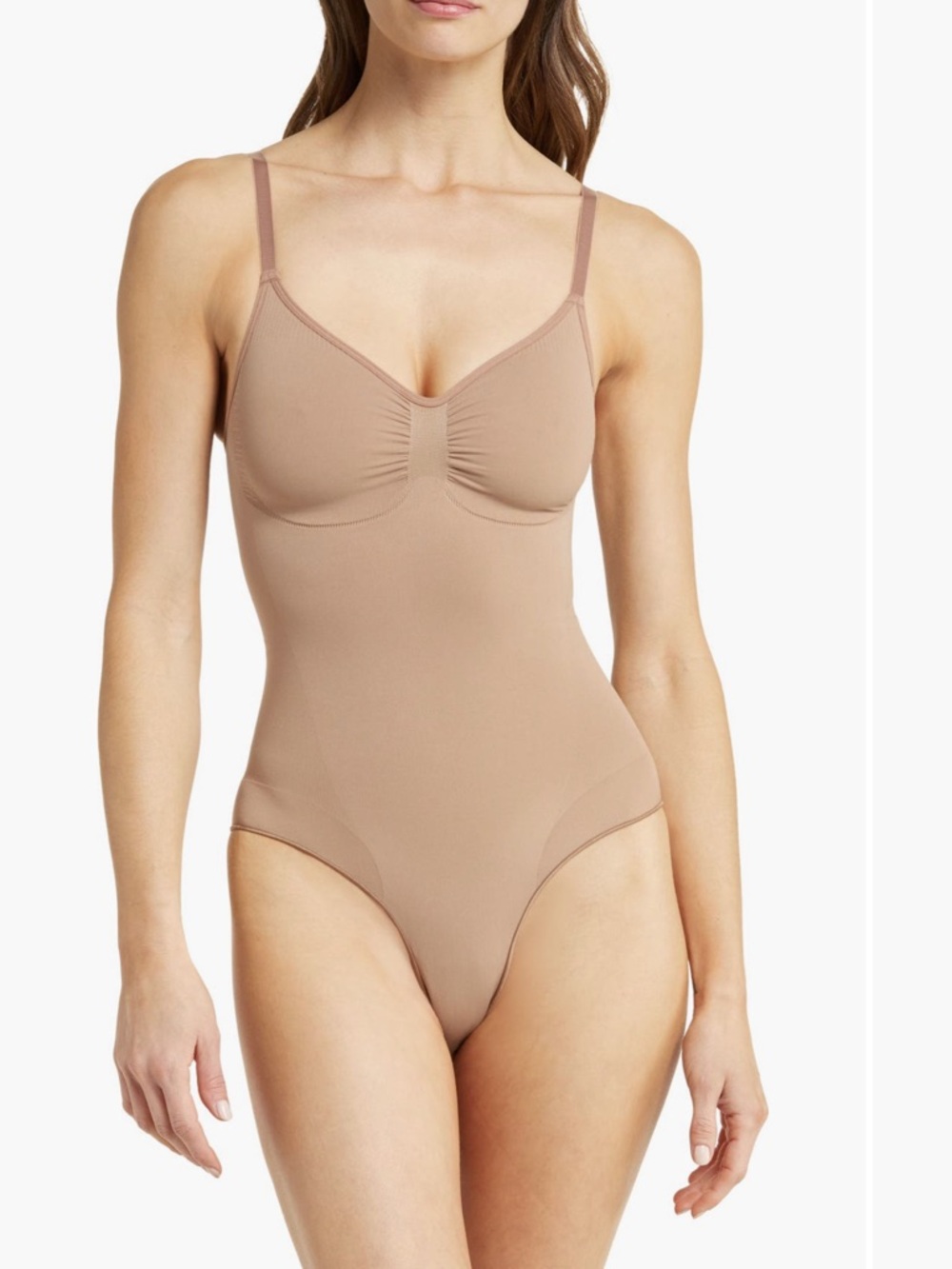 SKIMS Sculpting Bodysuit in Soft Tan